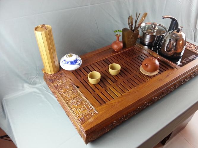 正品 厂家生产直销批发花梨木实木茶盘 功夫茶盘 电磁炉茶盘